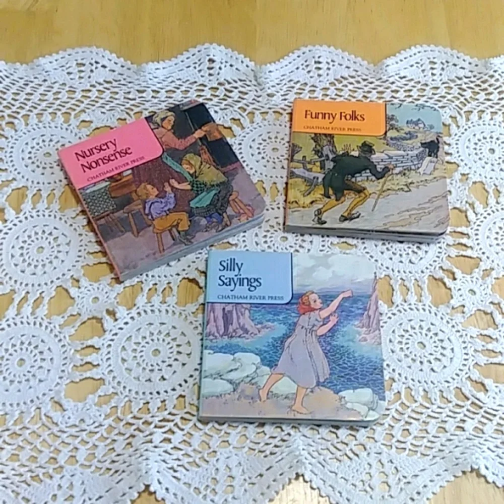 Vintage Mini Board Books for children, bundle of 3